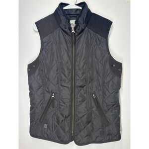Harley‎ Davidson Full Zip Biker Puffer Vest Women's Size XL Embroidered Logo